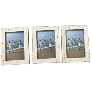 X3 Photo Frames 4x6 Distressed White